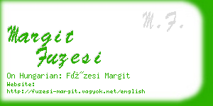 margit fuzesi business card